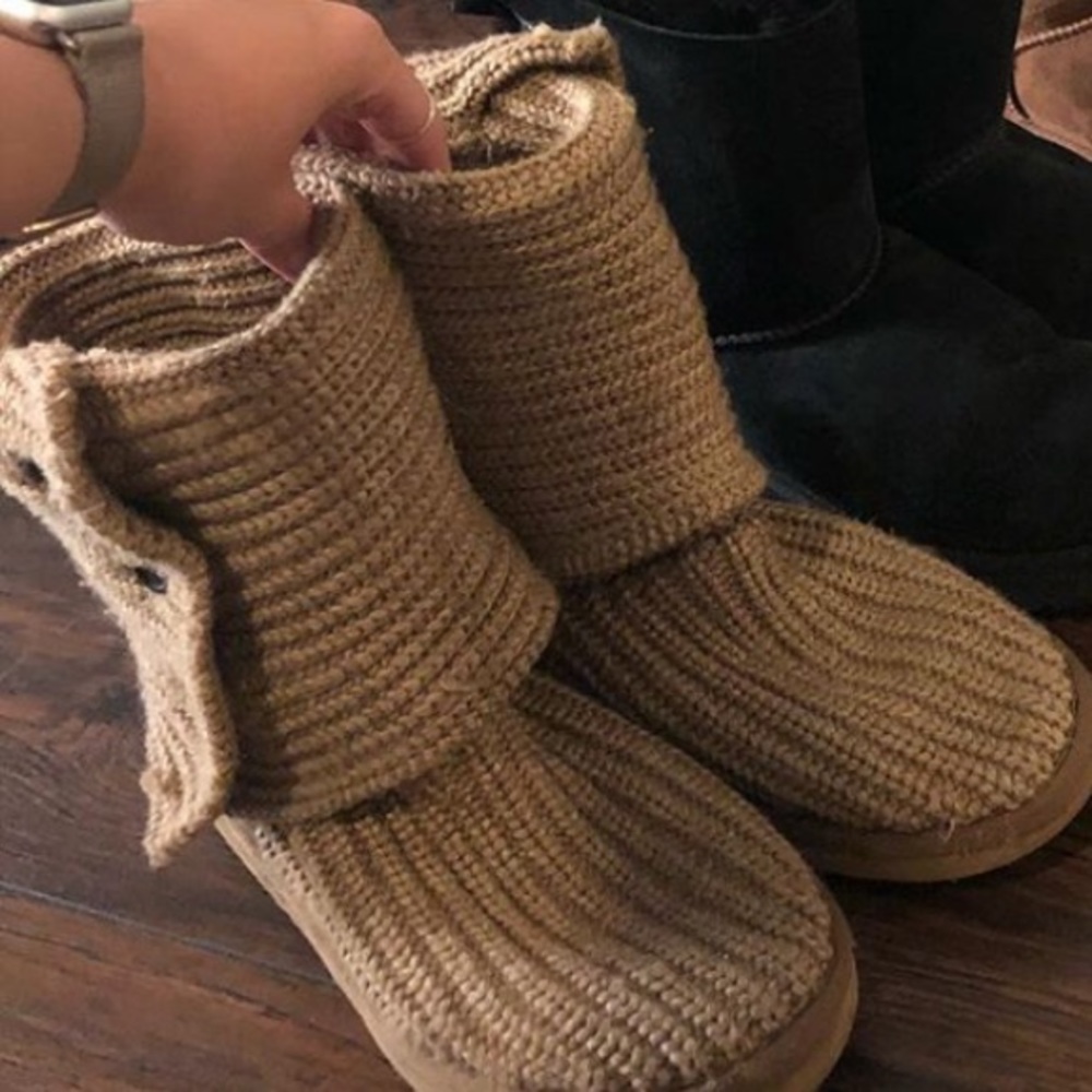 UGG Tan Sweater Boots